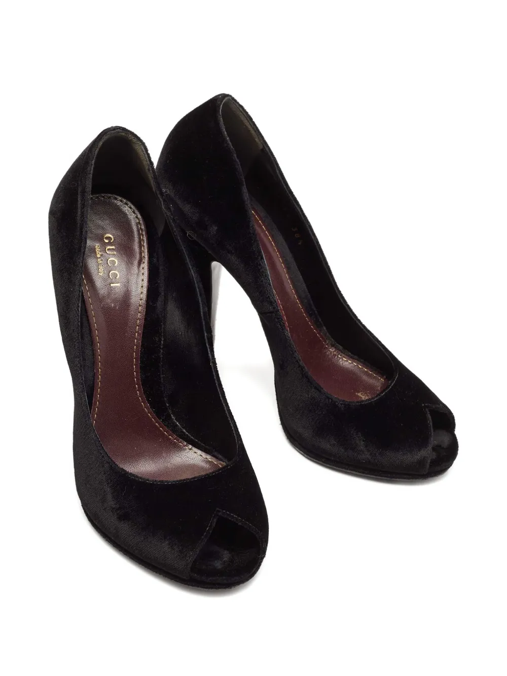Gucci Pre-Owned 2024 120mm velvet pumps | Heeled Pumps | Image 2