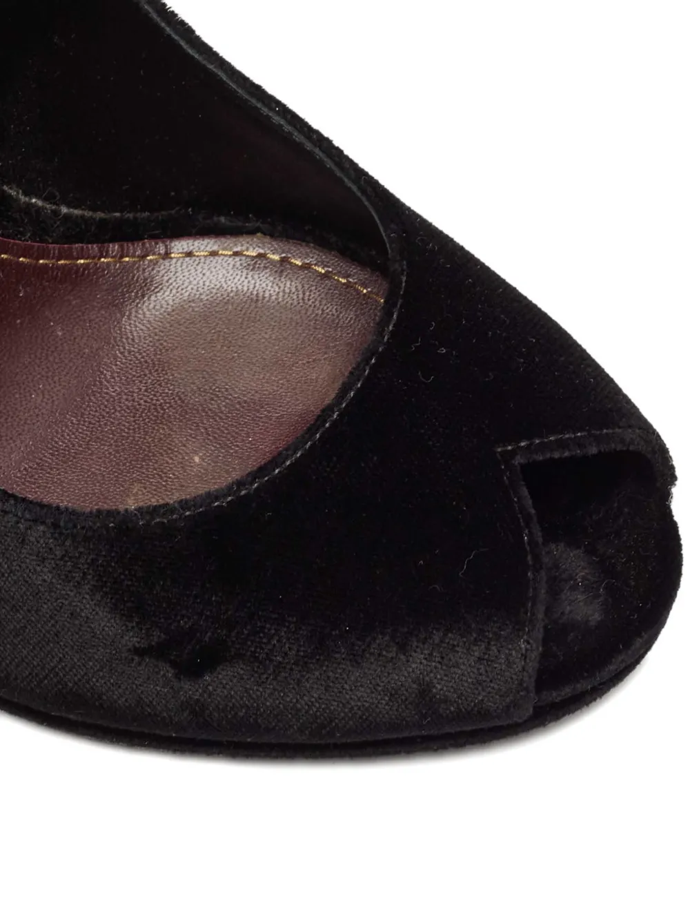 Pre-owned Gucci 2024 120mm Velvet Pumps