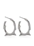 Shaun Leane sterling silver Rose Thorn small hoop earrings