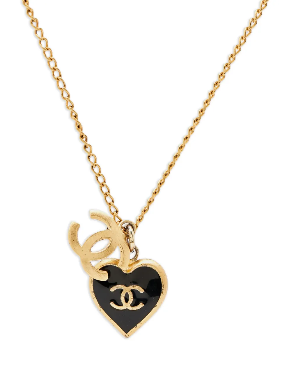 CHANEL Pre-Owned CC heart-pendant necklace | Image 2