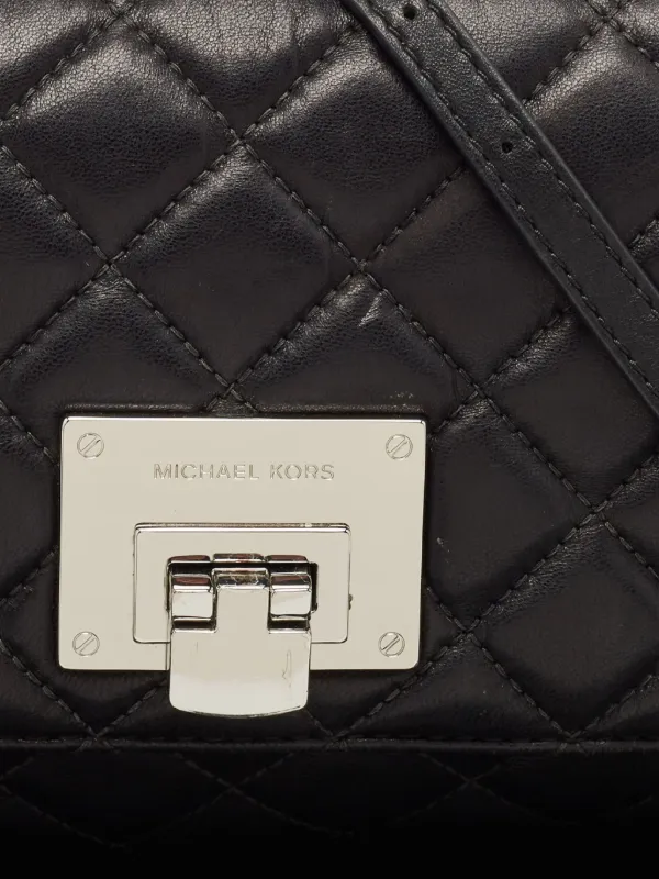Michael Kors Vintage Quilted Leather Cross Body Bag | Black | FARFETCH