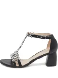 Stuart Weitzman leather studded sandals - Black