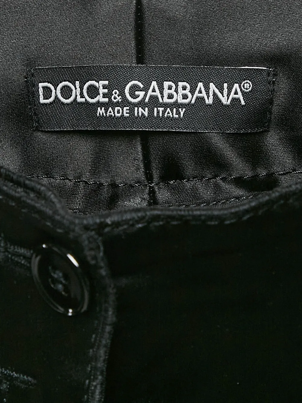 DOLCE & GABBANA Pre-owned Logo-plaque Trousers In Black