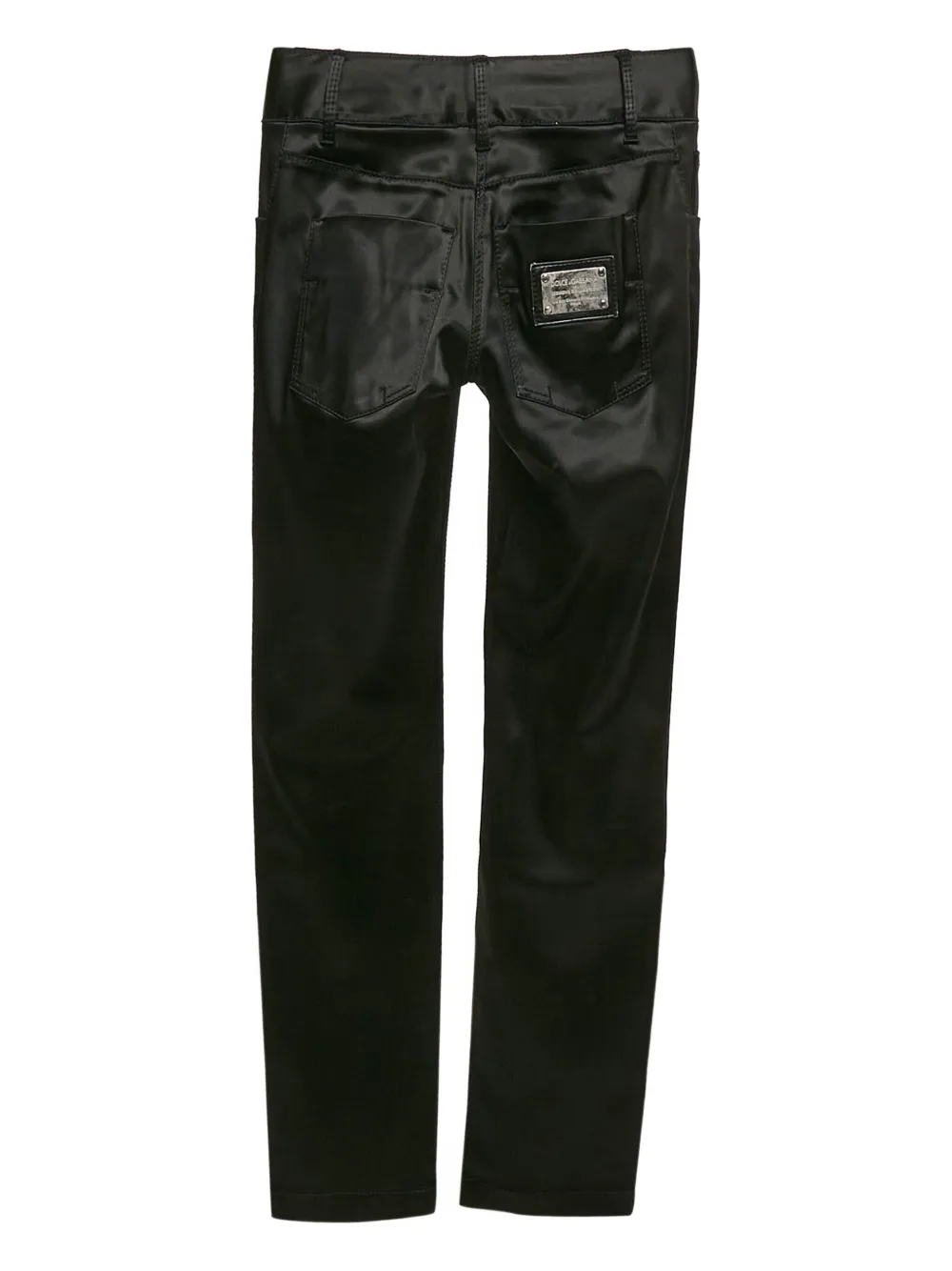 DOLCE & GABBANA Pre-owned Logo-plaque Trousers In Black