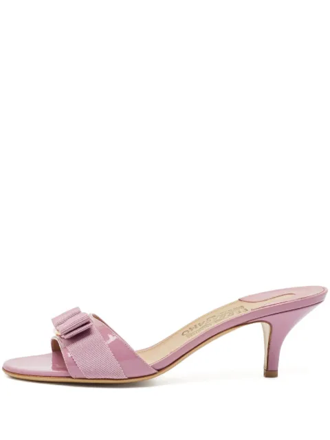 Ferragamo Pre-Owned 70mm leather heeled sandals