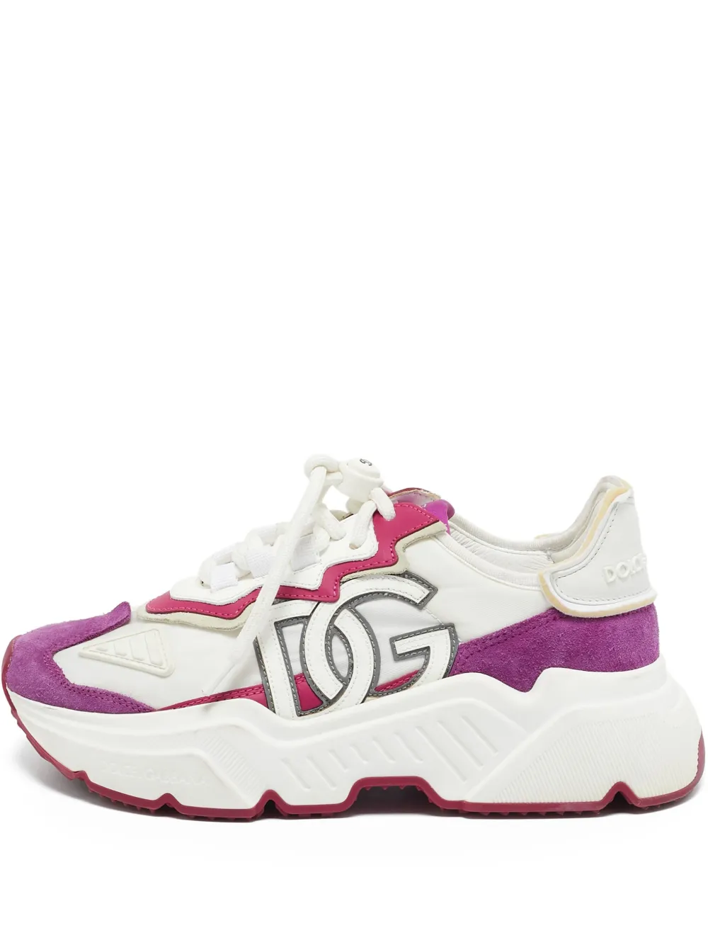 Dolce & Gabbana Pre-Owned Daymaster logo-embroidered platform sneakers | White | Image 1