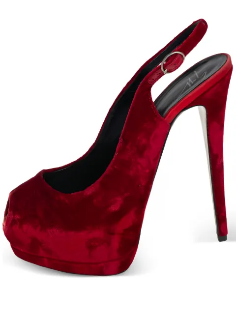 Giuseppe Zanotti Vintage 150mm velvet pumps
