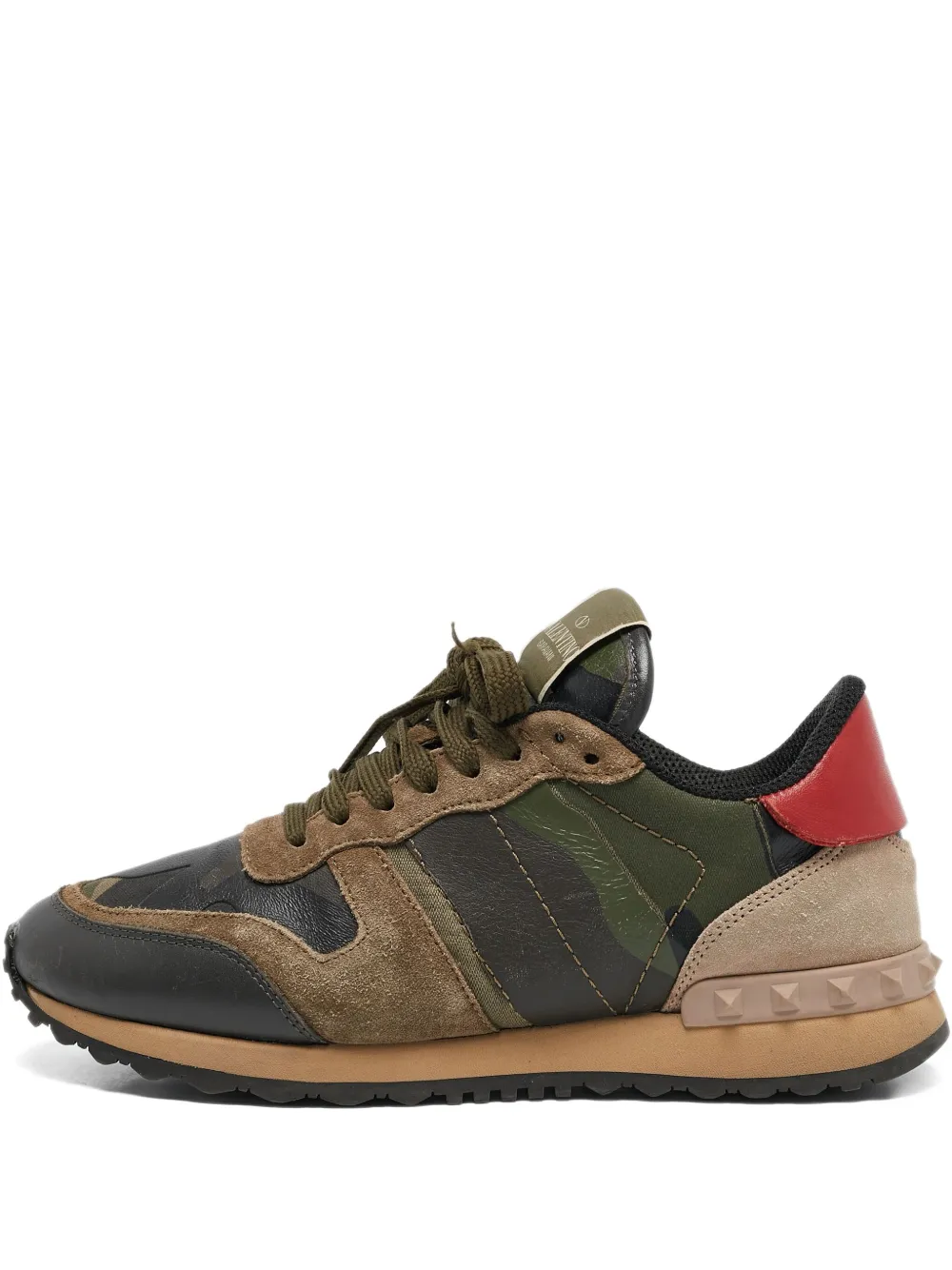 Valentino Garavani Pre-Owned ロックランナー スニーカー - ブラウン Valentino Garavani Pre-Owned ロックランナー スニーカー - ブラウン