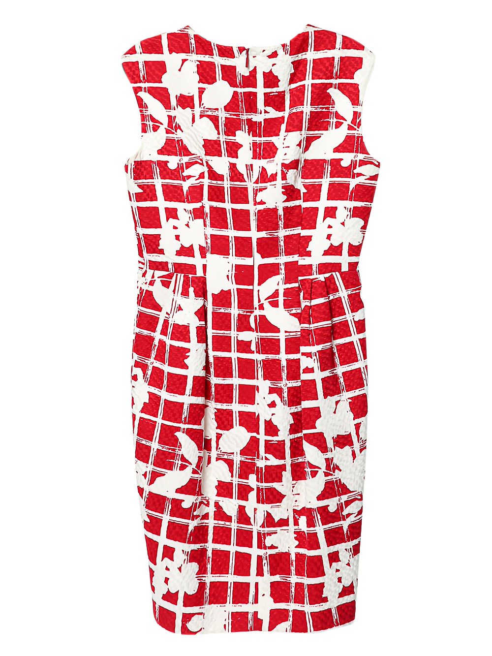 Carolina Herrera Vintage floral grid-print mini dress | Image 2