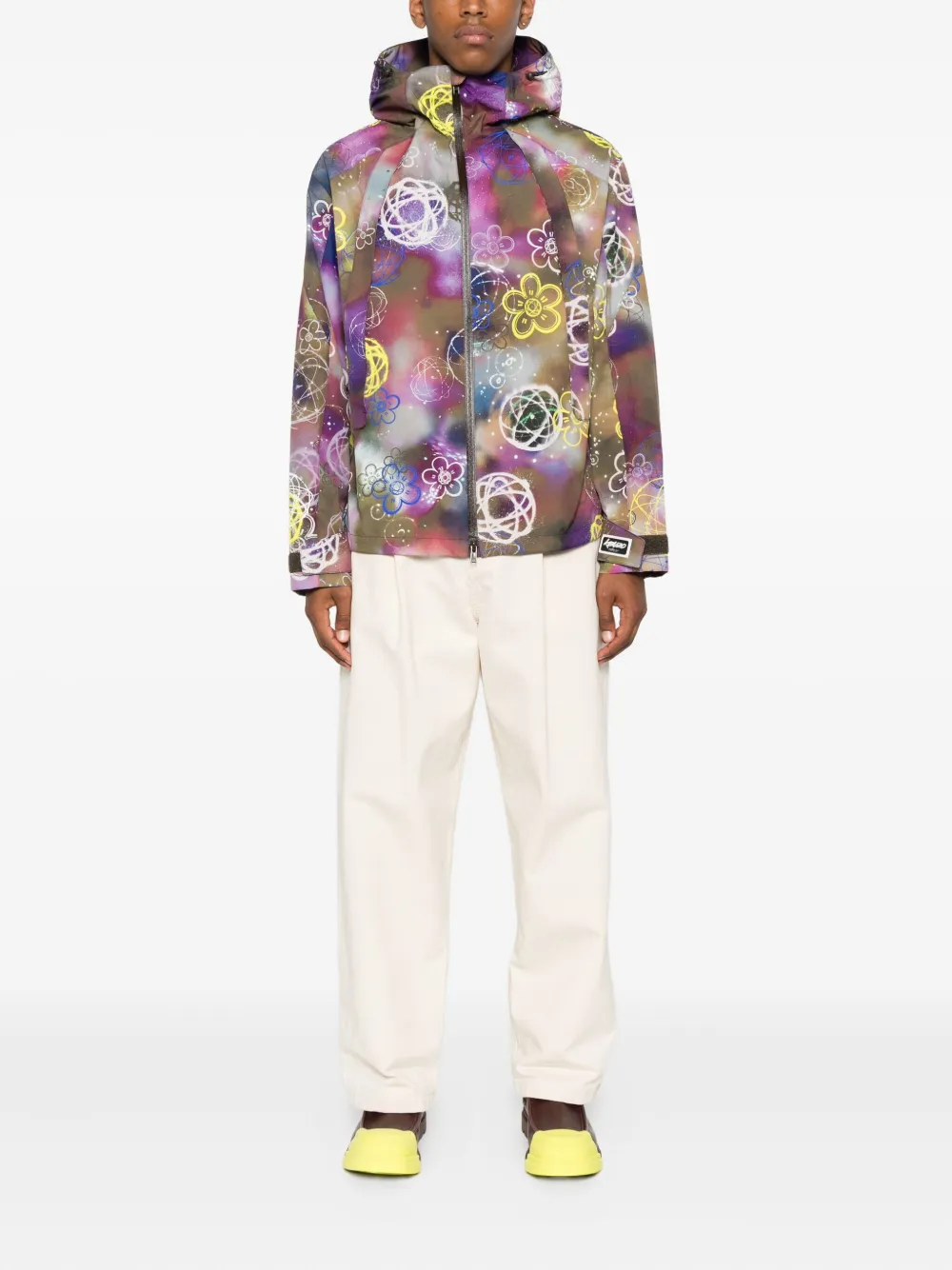 Kenzo Jack met bloemenprint Groen
