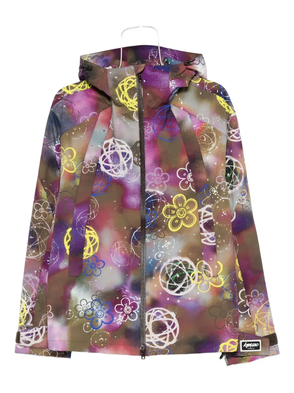 Kenzo Jack met bloemenprint Groen