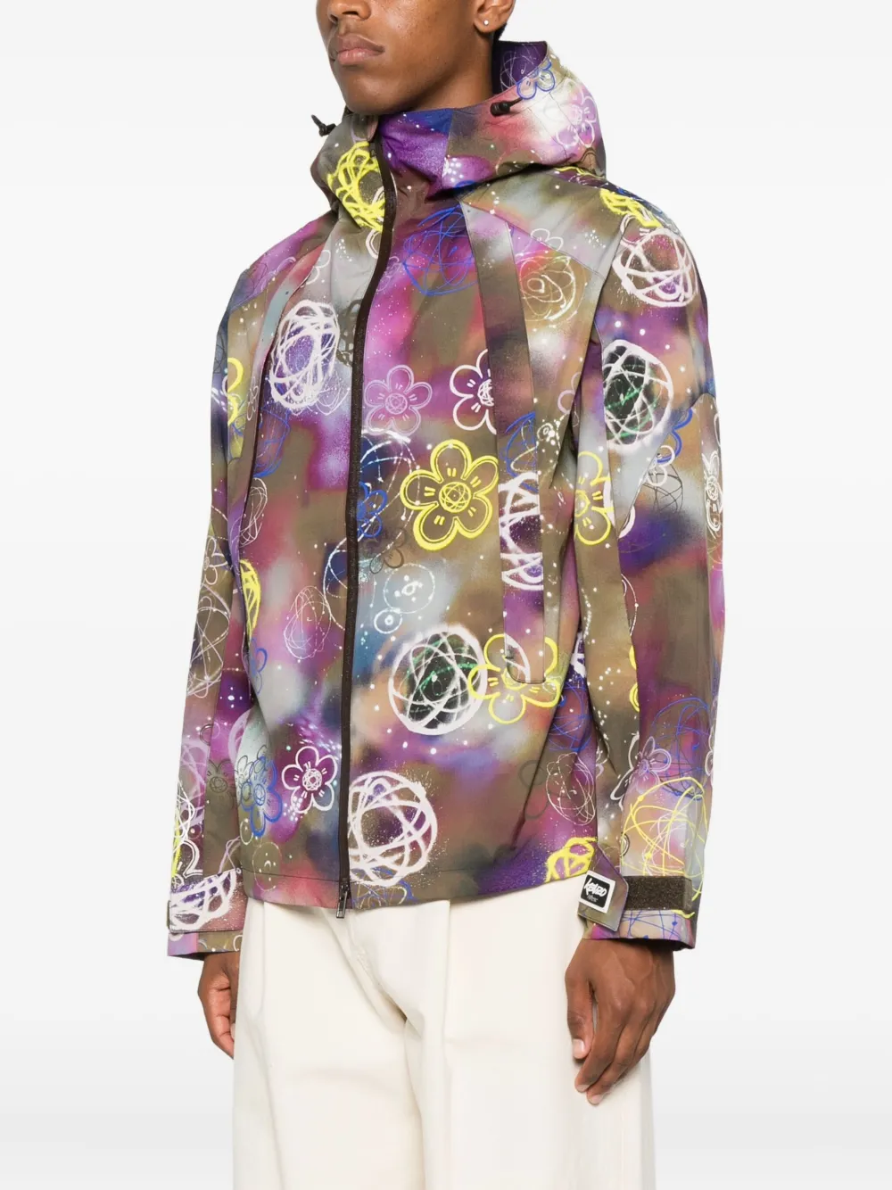 Kenzo Jack met bloemenprint Groen