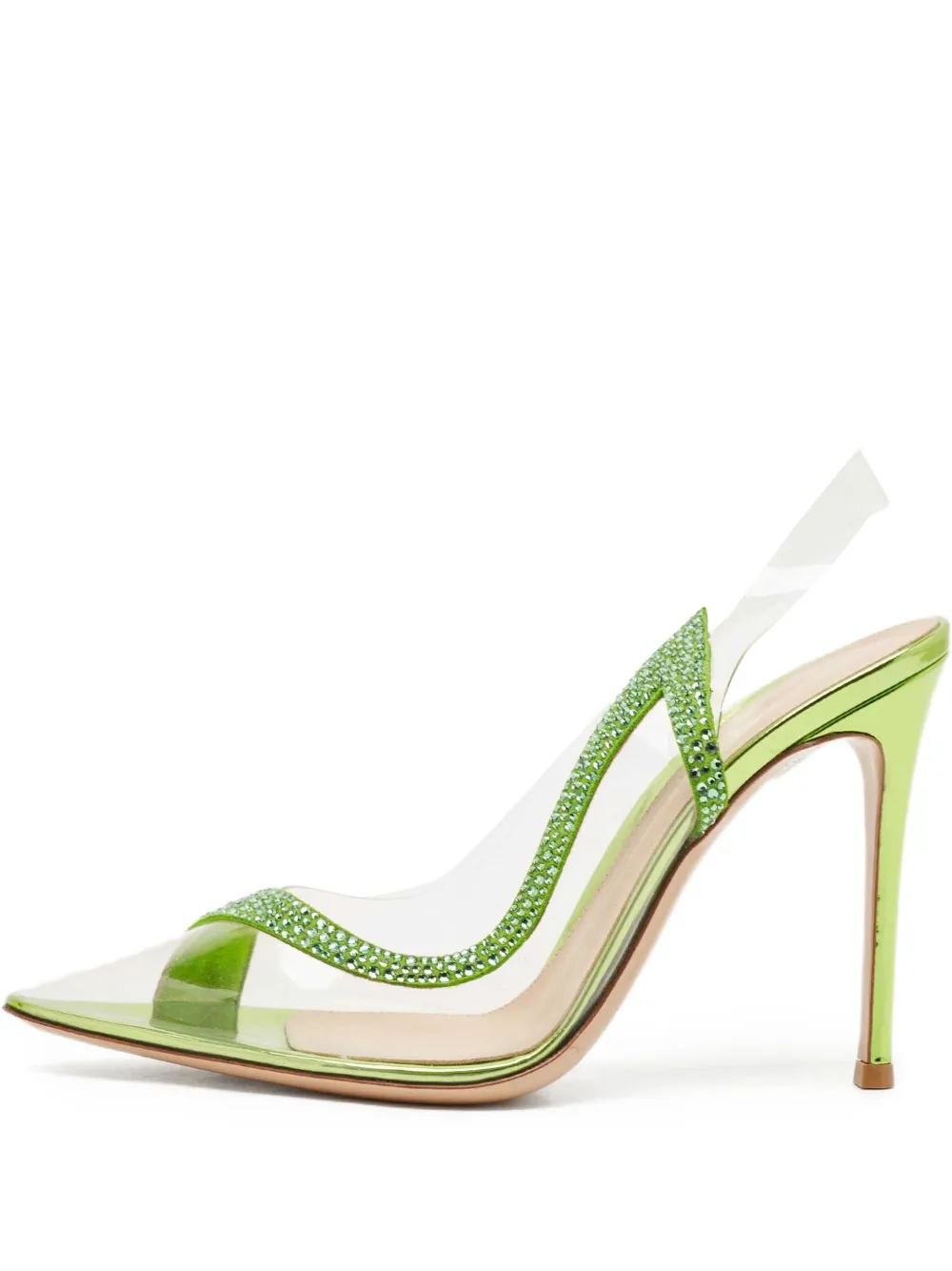 Pre-owned Gianvito Rossi 110mm Pointed-toe Heeled Pumps