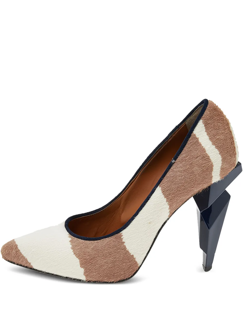 Fendi Pre-Owned 105mm geometric heel pumps - Toni neutri