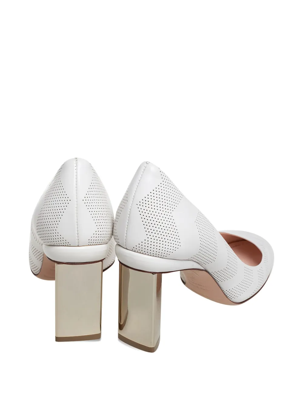 Nicholas Kirkwood 65 mm geometrische pumps met geometrische details - Wit