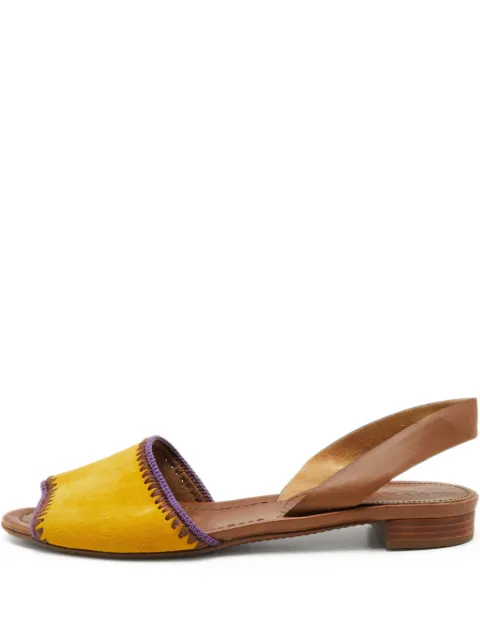Prada Pre-Owned slingback suede sandals