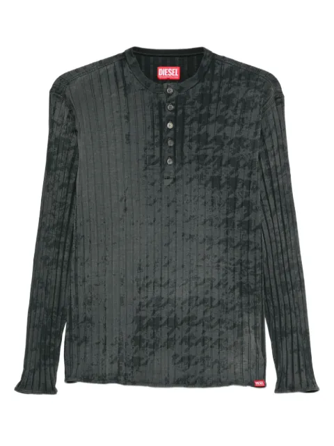 Diesel playera de canalé con botones