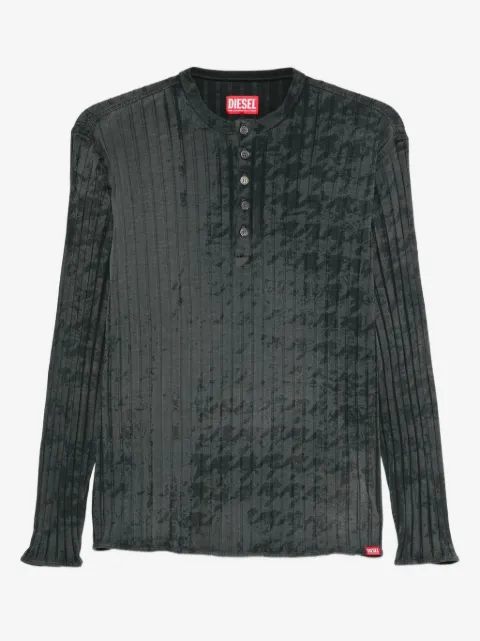 Diesel buttoned ribbed t-shirt
