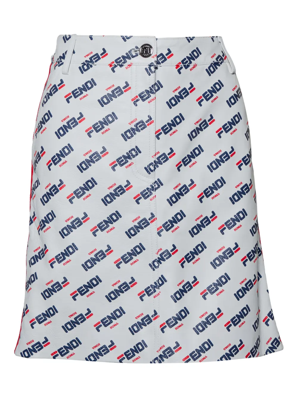 Pre-owned Fendi Roma All-over Logo-print Skirt