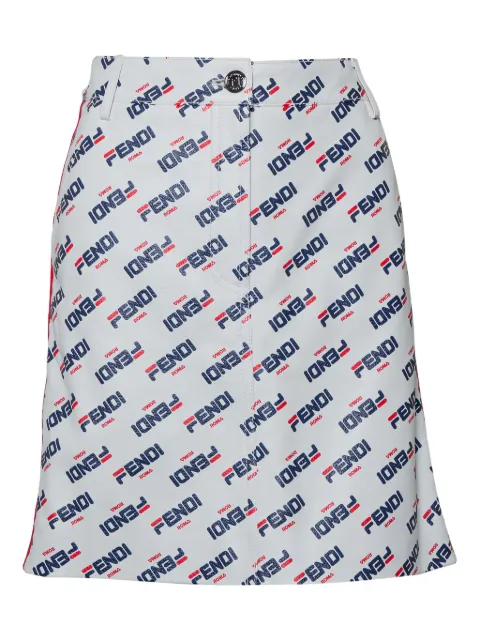 Fendi Pre-Owned falda Roma con logo estampado
