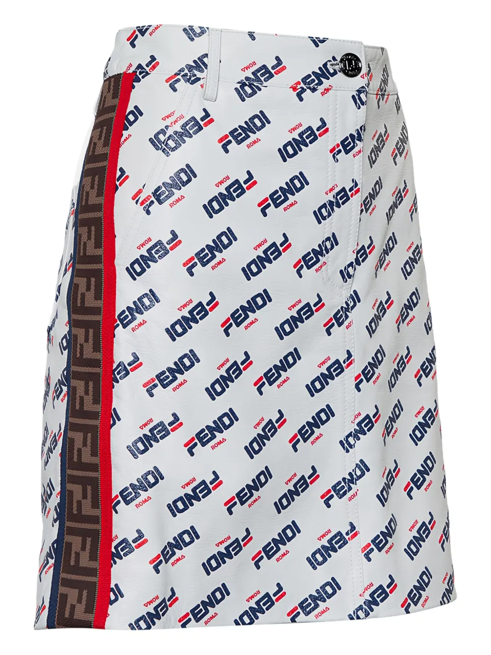 Fendi Pre-Owned Roma rok met logoprint - Wit