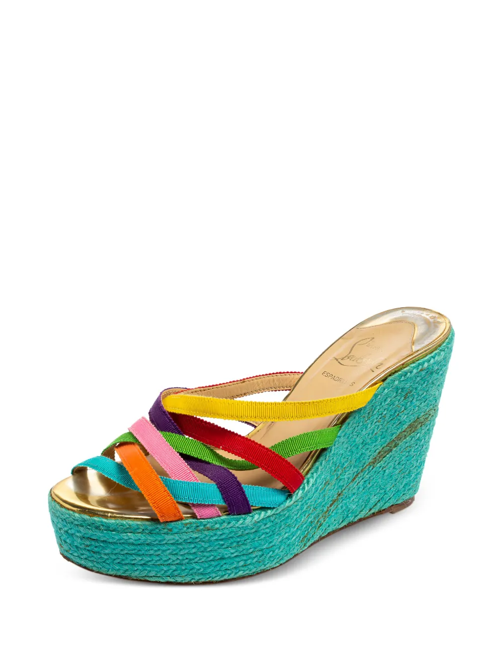 Christian Louboutin Pre-Owned alpargatas Crepon con tacón 110mm | Image 2