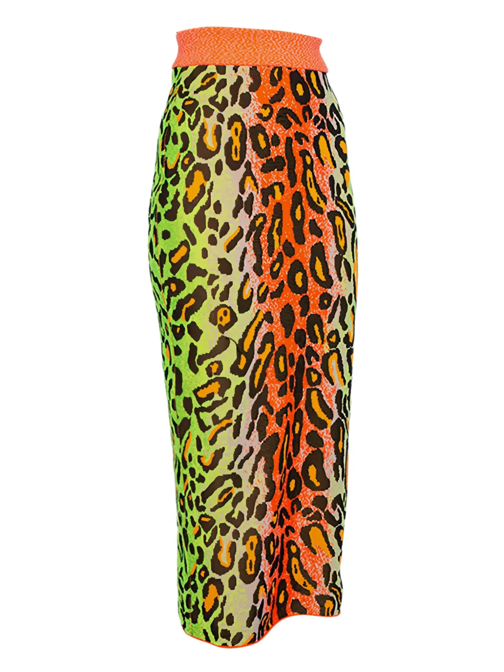 Stella McCartney Pre-Owned leopard jacquard skirt | Image 2