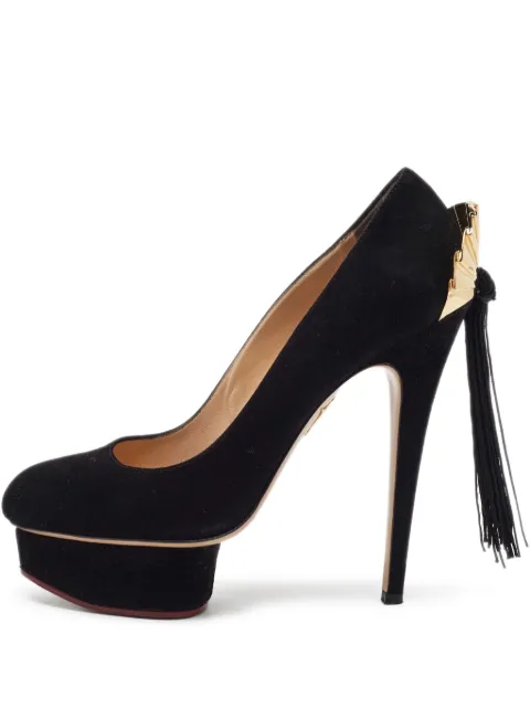 Charlotte Olympia pre-owned 150mm Dolly tassel-embellished pumps