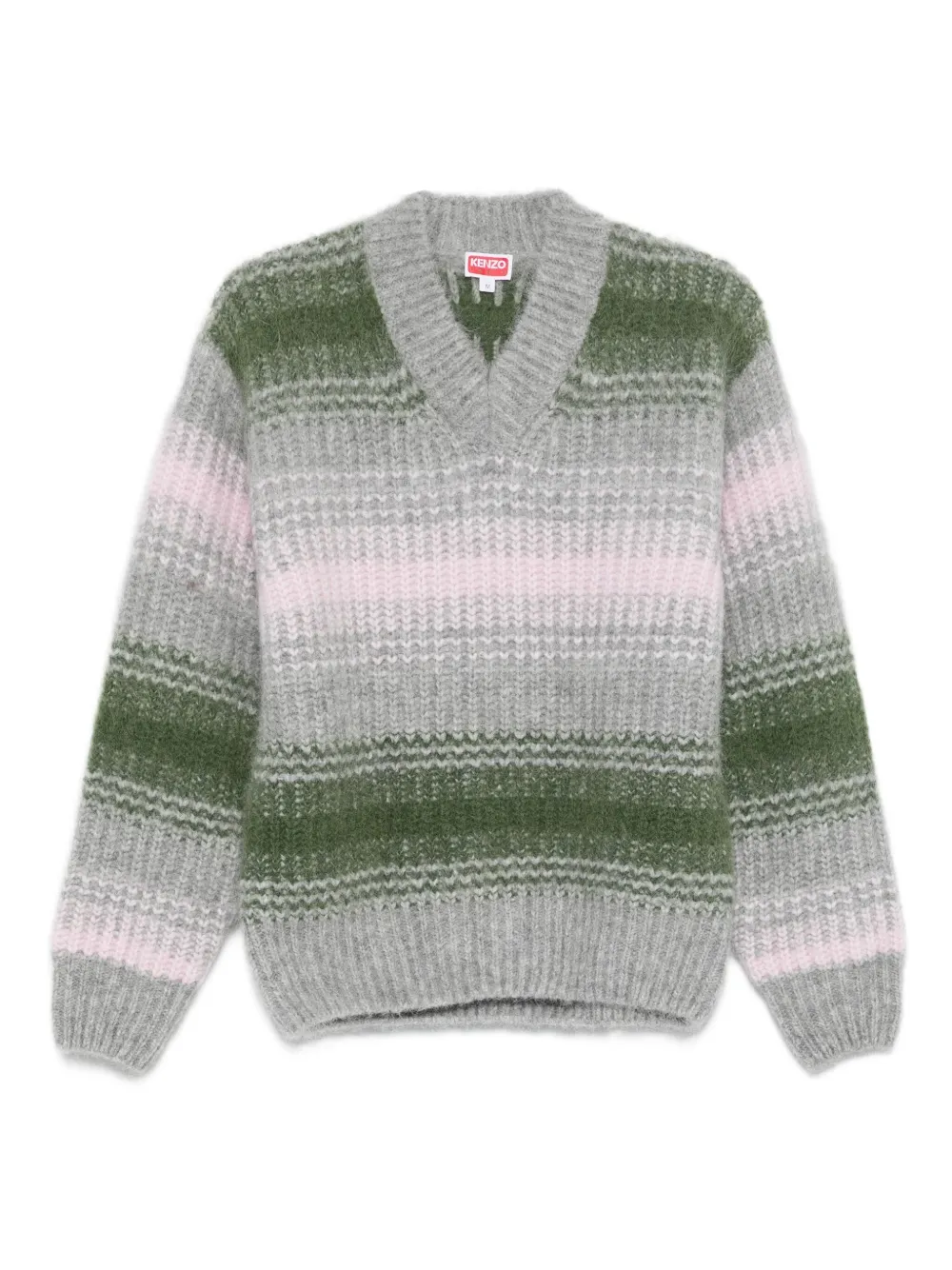 Kenzo striped v-neck sweater | Grey | Image 1