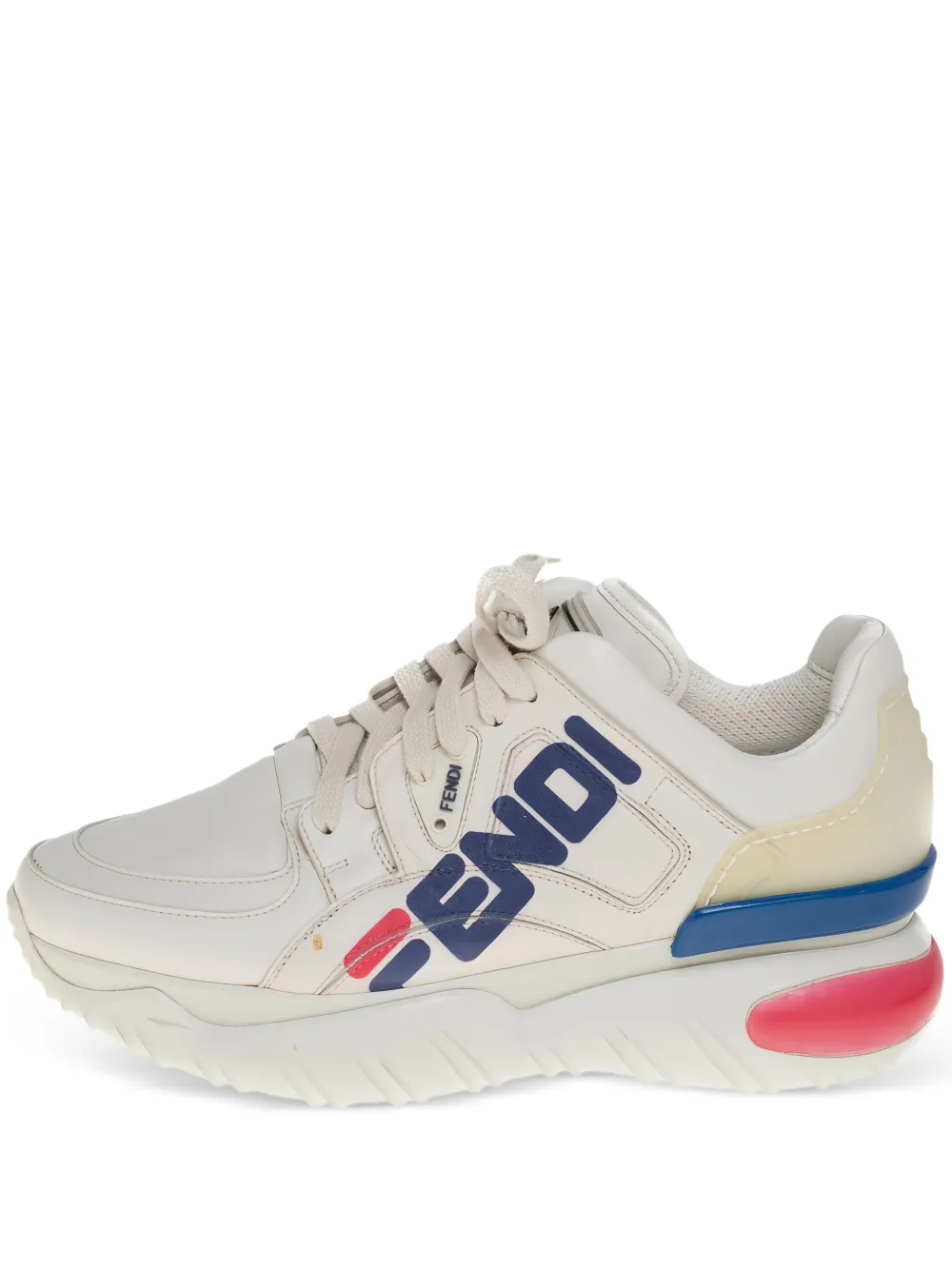 Fendi Pre-Owned logo-embellished retro sneakers | White | Image 1