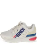Fendi Pre-Owned logo-embellished retro sneakers - White