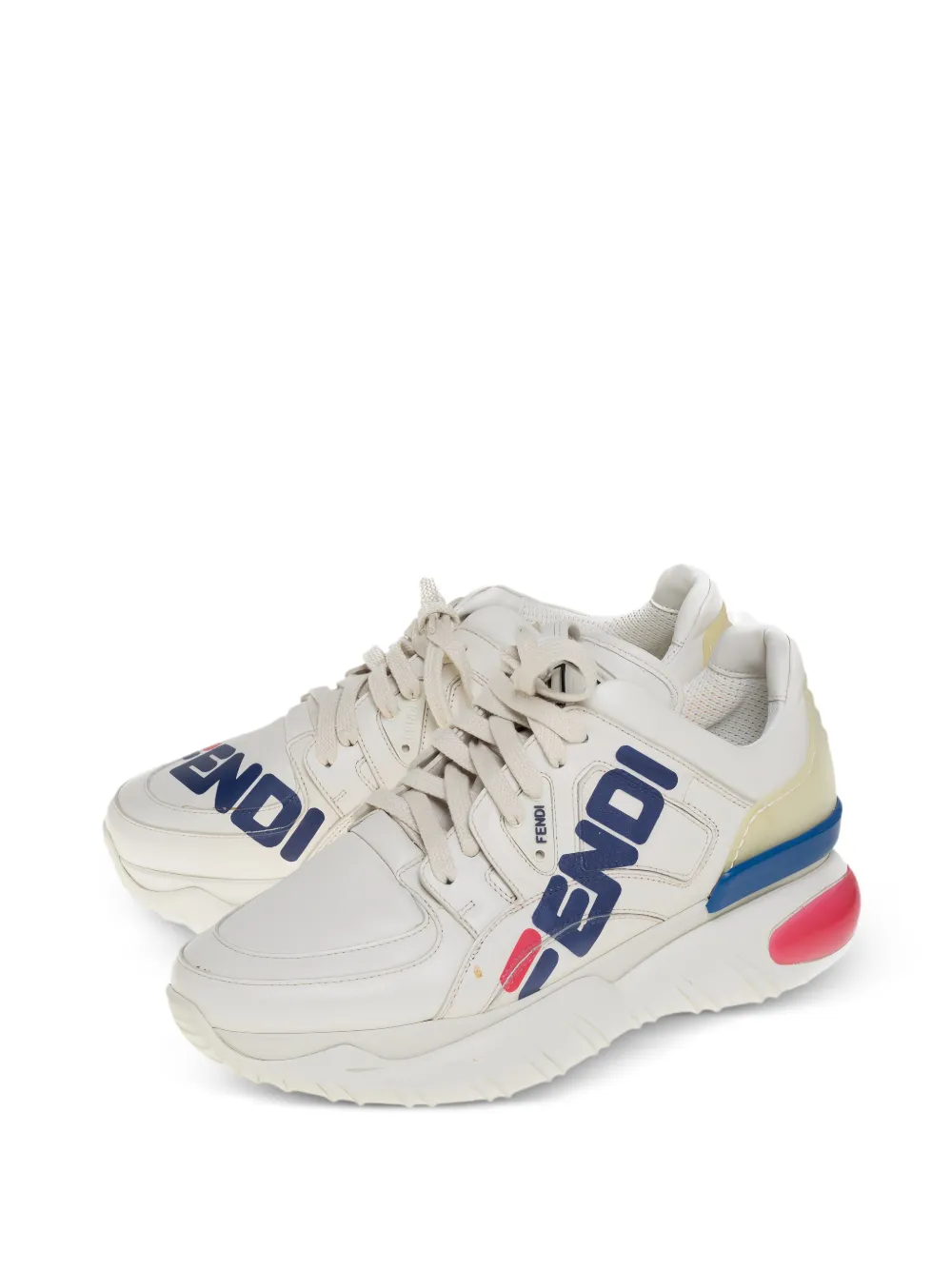 Fendi Pre-Owned logo-embellished retro sneakers | Image 2