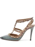 Valentino Garavani Pre-Owned 100mm Rockstud heeled pumps - Blue