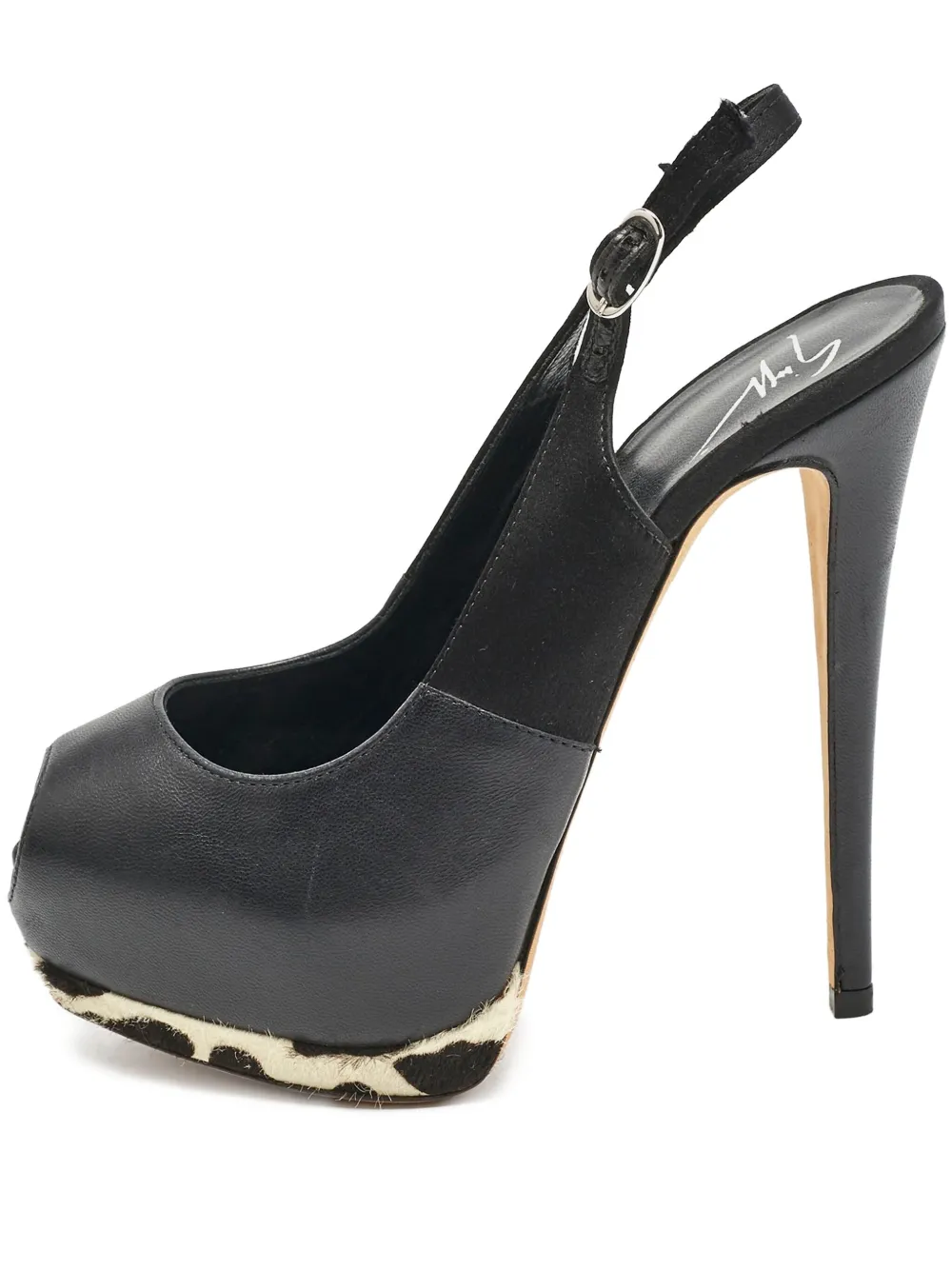 pre-owned 145mm slingback pumps