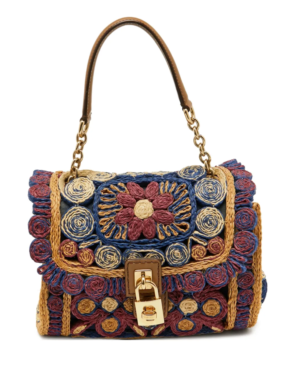 Dolce & Gabbana Pre-Owned embroidered-floral handbag | Blue | Image 1