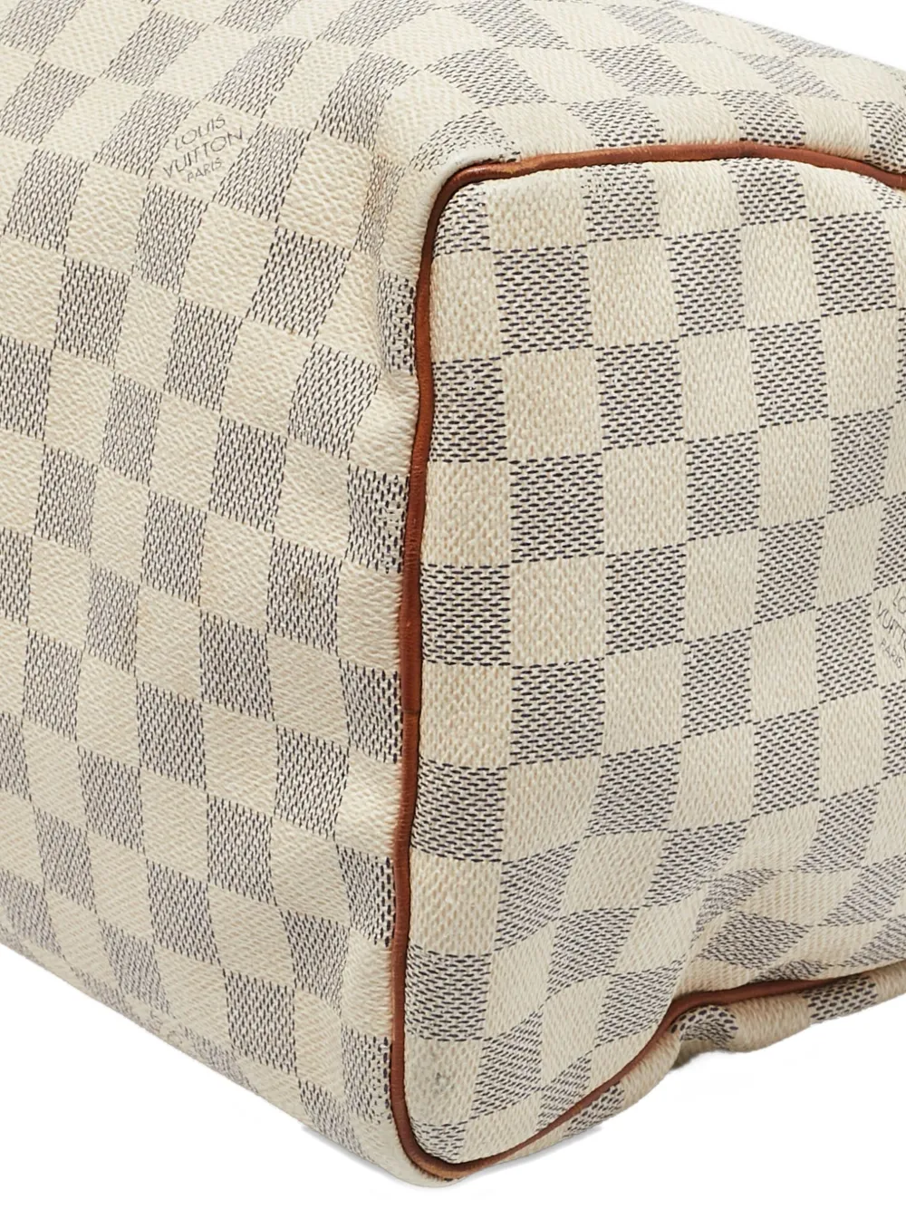 Pre-owned Louis Vuitton Speedy 25 Handbag In White