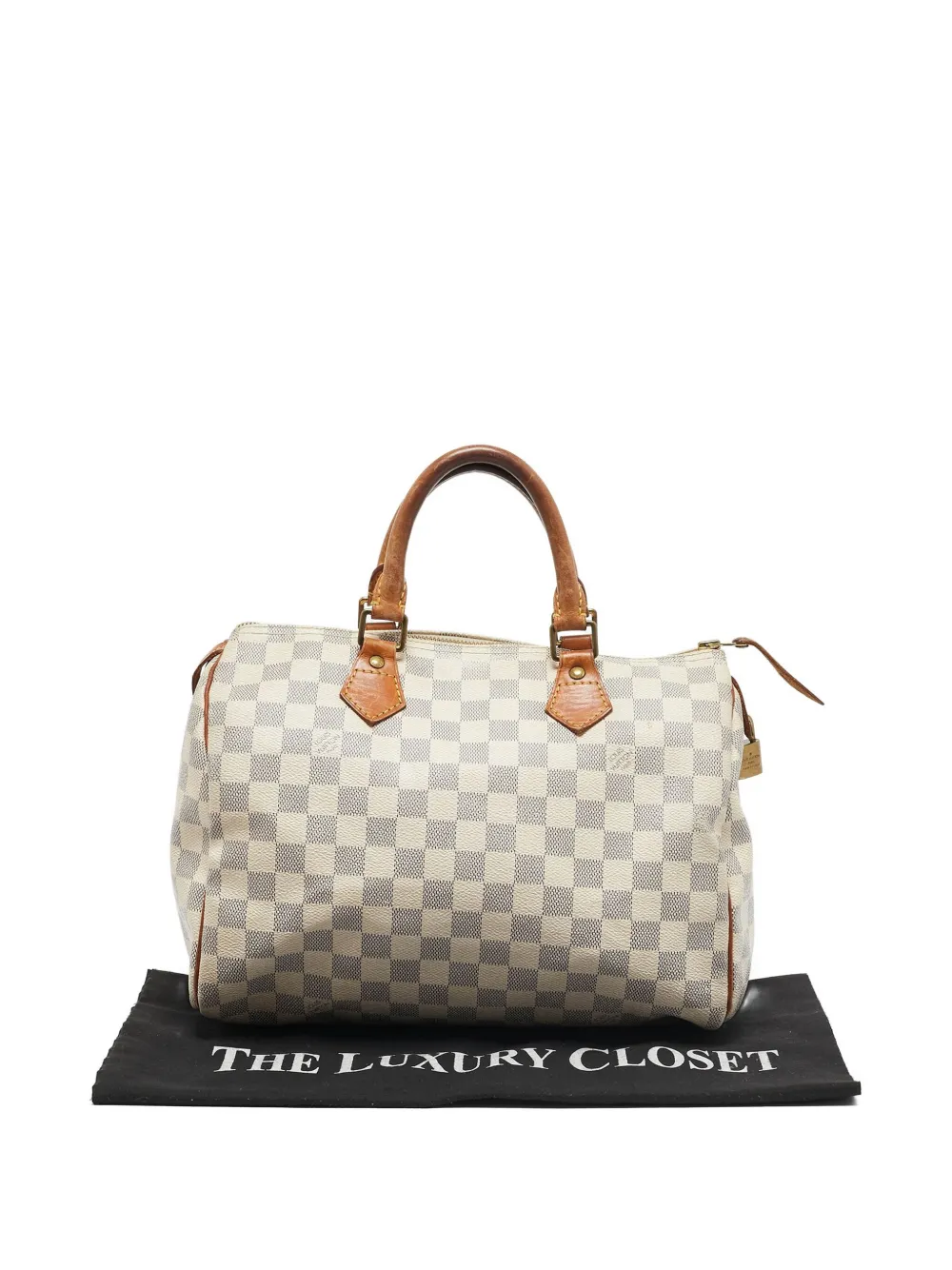 Pre-owned Louis Vuitton Speedy 25 Handbag In White