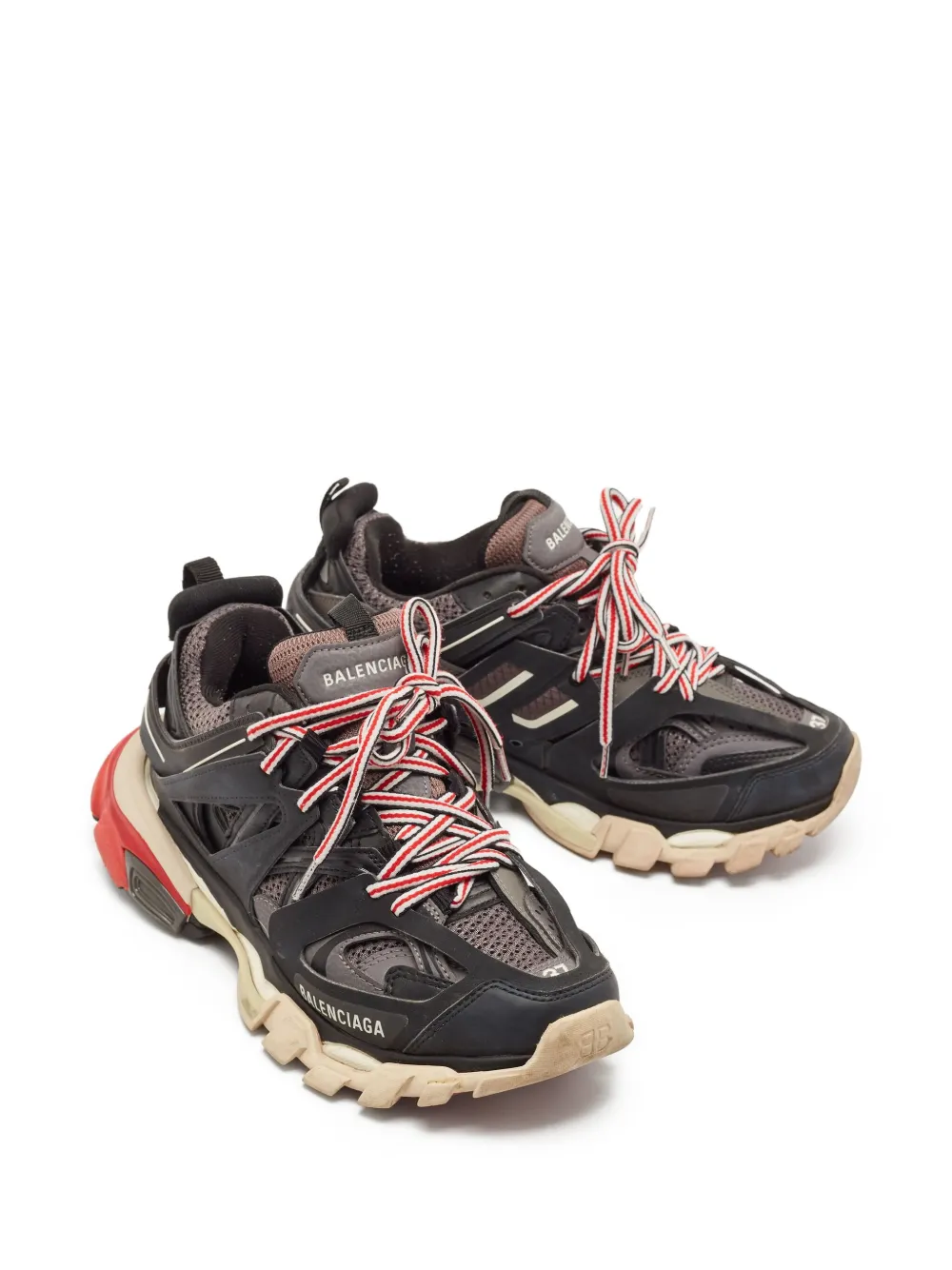 Balenciaga Pre-Owned Sneakers met vlakken - Zwart