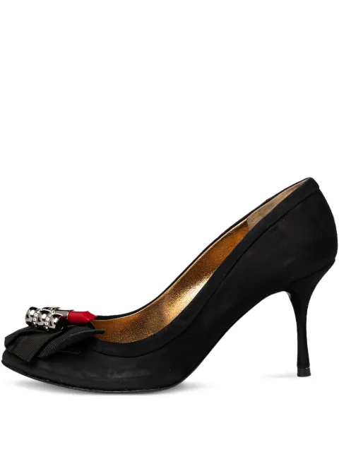 Dolce & Gabbana Pre-Owned 80mm lipstick-motif pumps