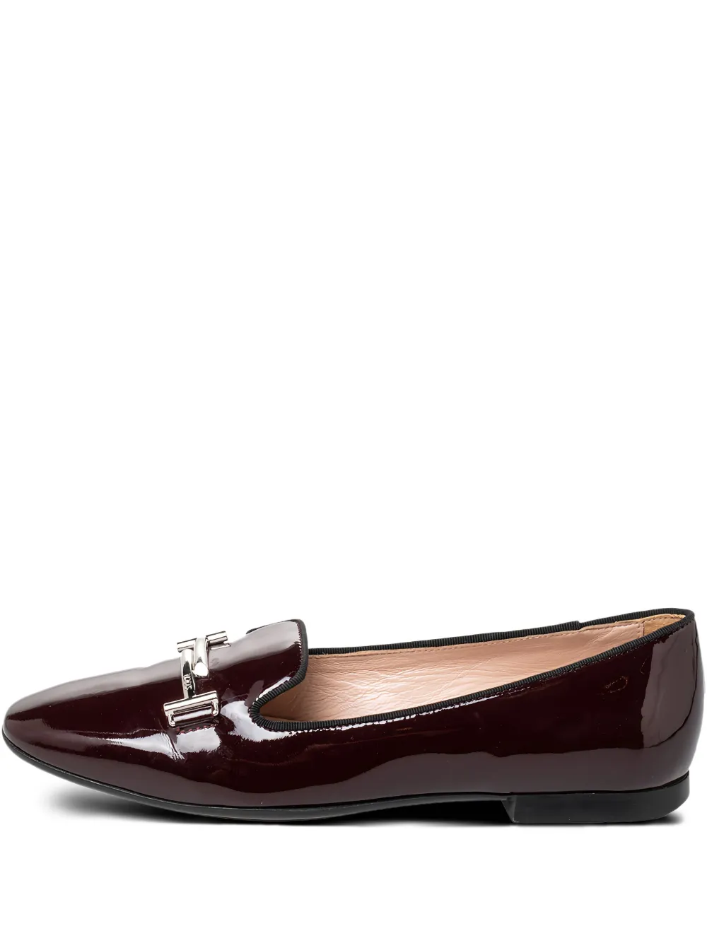 Tod's Vintage pre-owned patent-leather loafers | Red | Image 1