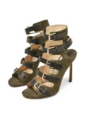 Jimmy Choo Pre-Owned 110mm Trick sandals - Green