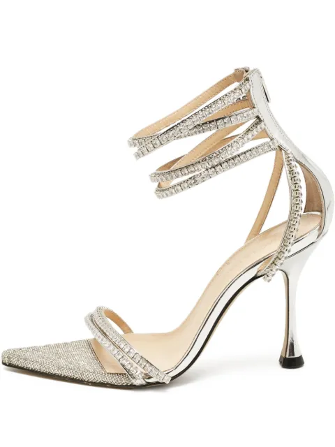 MACH & MACH pre-owned 110mm Gaia rhinestone-embellished stiletto sandals