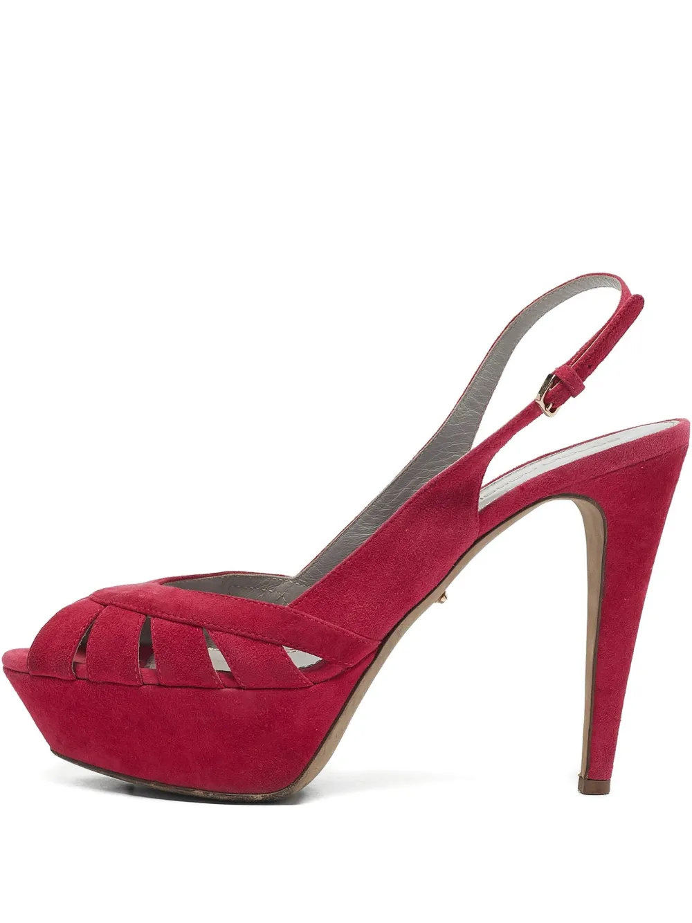 Sergio Rossi Vintage 130mm suede slingback sandals | Pink | Image 1