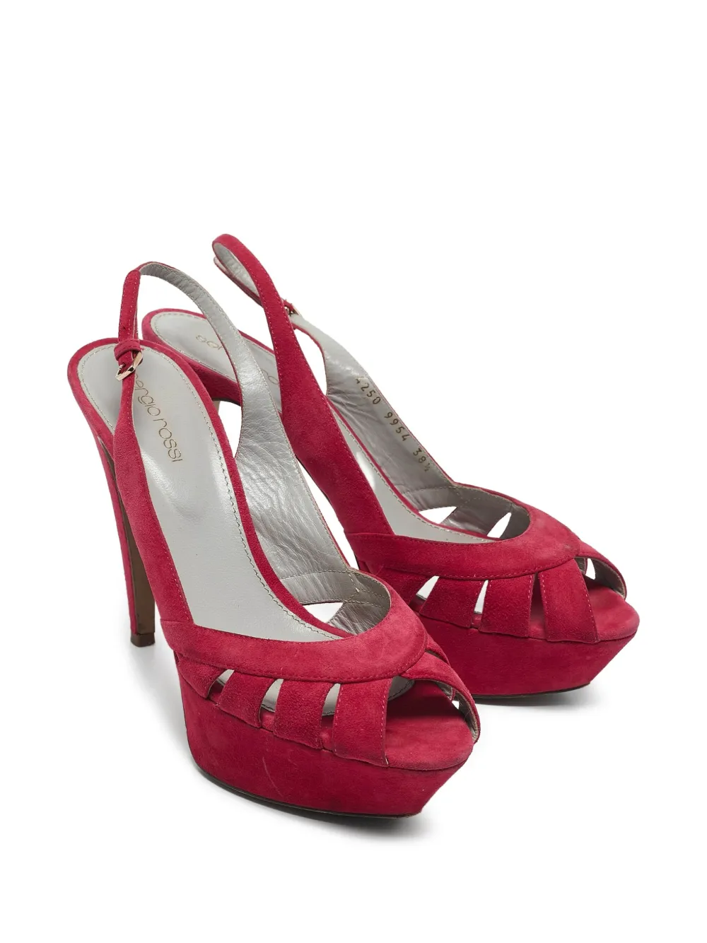 Sergio Rossi Vintage 130mm suede slingback sandals | Heeled Sandals | Image 2