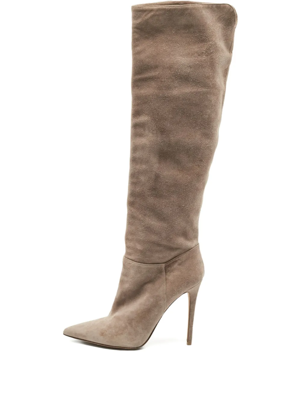 Le Silla 100mm suede pointed-toe boots | Brown | Image 1