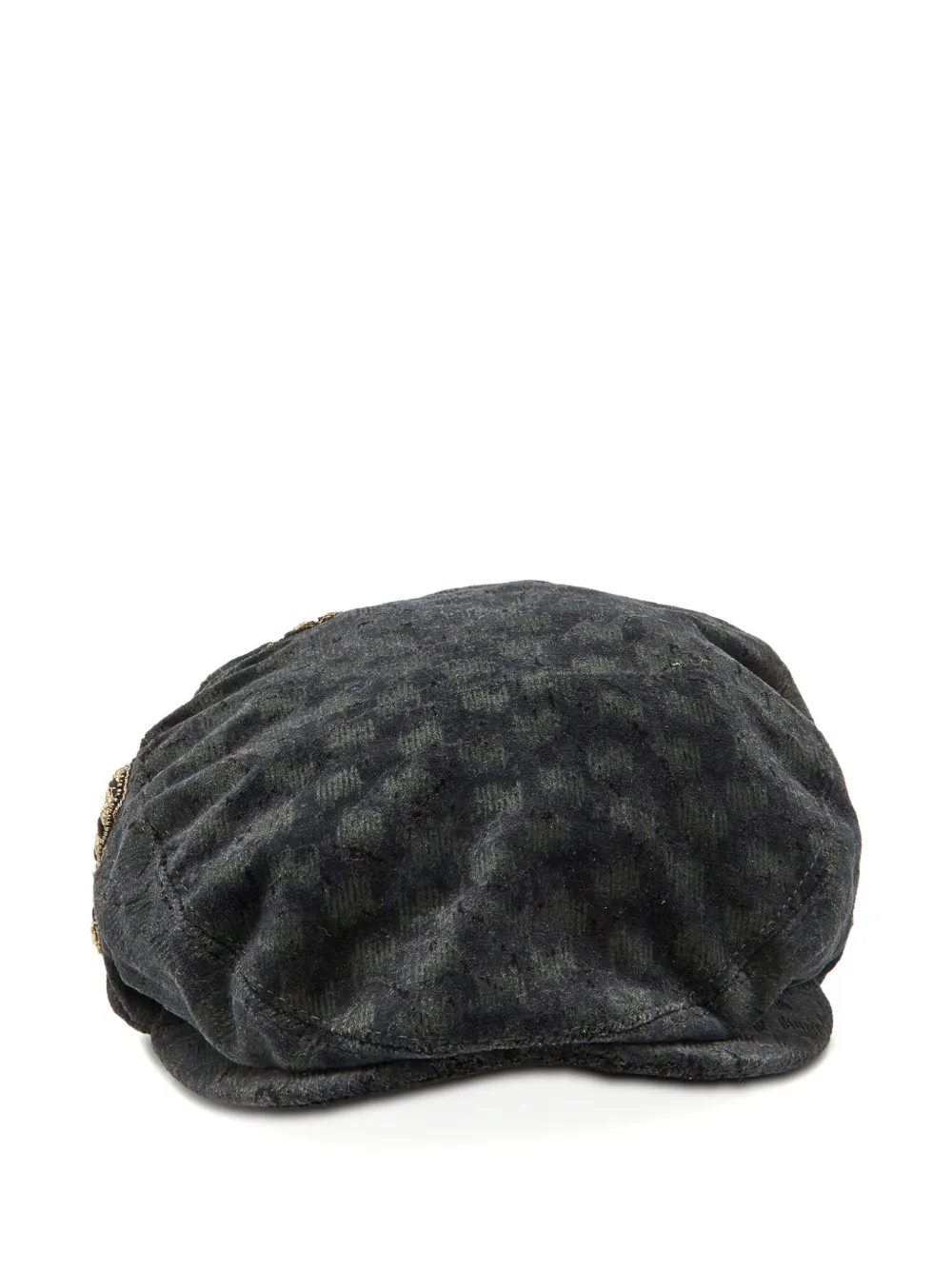 Dolce & Gabbana Pre-Owned embroidered velvet beret | Grey | Image 1