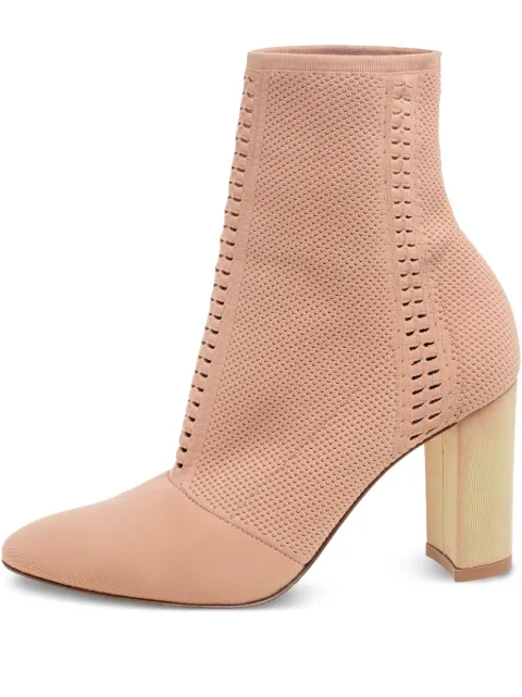 Gianvito Rossi pre-owned 90mm Thurlow perforated ankle boots