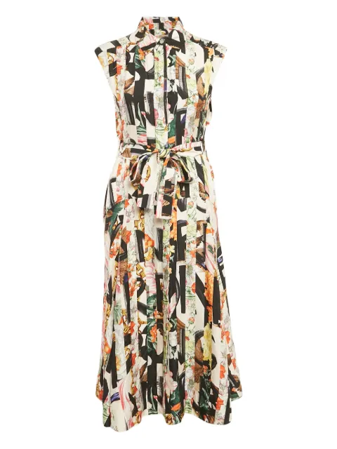 Burberry Pre-Owned floral-print silk dress