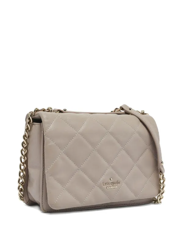 Kate Spade Quilted Leather Bag Grey FARFETCH AU