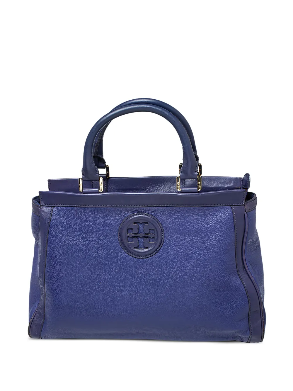 Tory Burch pre-owned Hannah leather satchel bag | Purple | Image 1